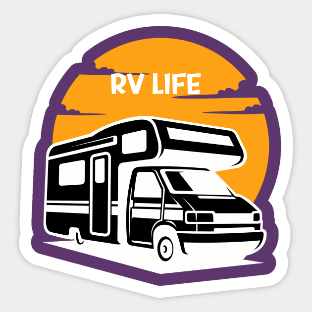 Explore in Style RV Shirt, Soft Vintage-Inspired Motorhome T-Shirt, Great Gift for Wanderlust Spirits, Unique Nomad Gift Sticker by TeeGeek Boutique